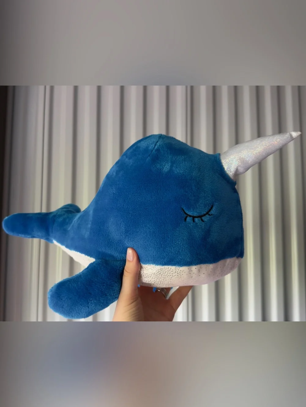 Blue Plush Narwhal - Kids Accessory New With Tag